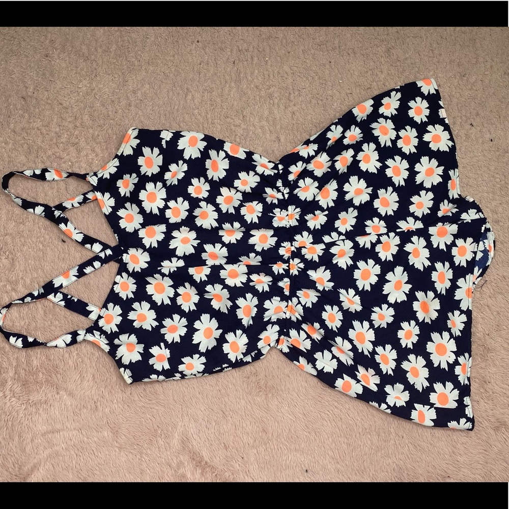 Floral print romper